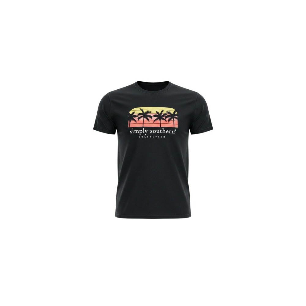 Simply Southern T-Shirt Unisex Medium Black Hot Mess Graphic Tee
